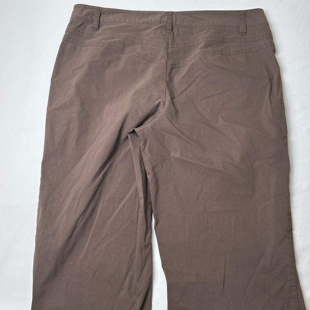 Bisou Bisou Womens Wide Leg Utility Flap Pocket Trousers Size 12 Brown - Picture 3 of 10